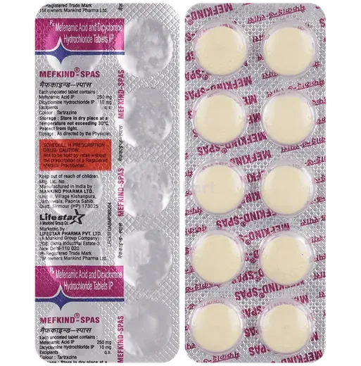 mefkind spas tablet 10's